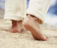 Walking barefoot