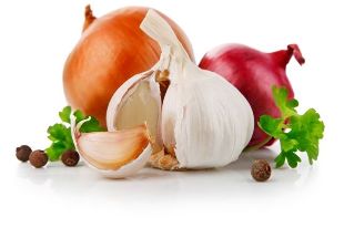 onions and garlic